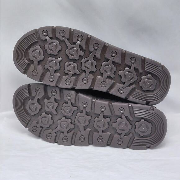 Gracosy Men’s Black Faux Leather Work Boots Fleece Lined Shoes Size 47(US 12) - Picture 14 of 14